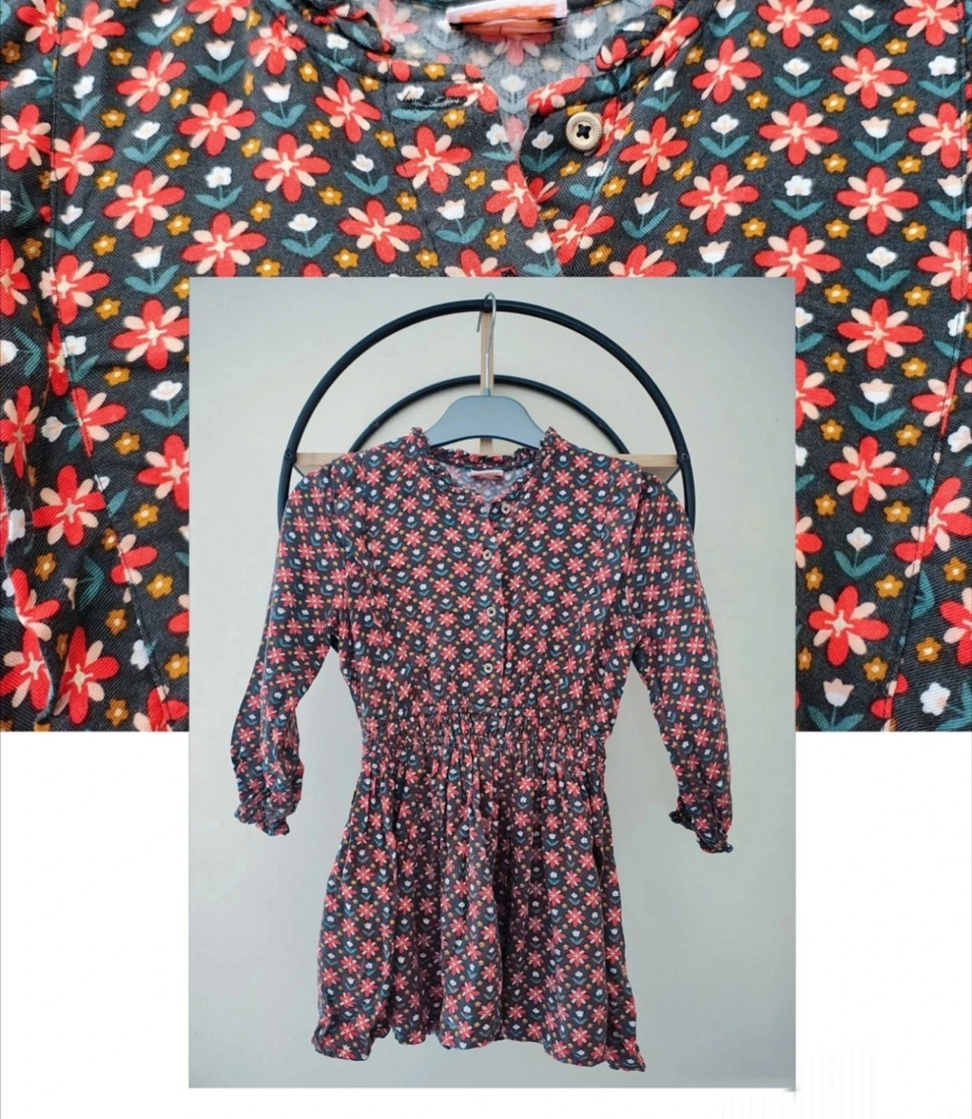 8 ans robe tape a l'oeil